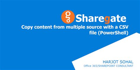 copy content sharegate powershell.